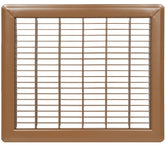Imperial RG0625 Air Grille, 10 in L, 12 in W, Steel, Brown